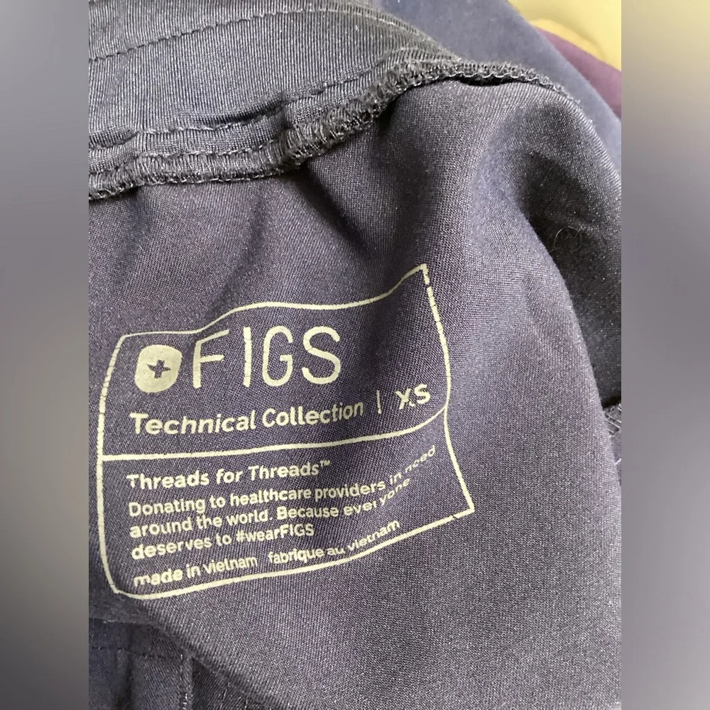 Figs Navy Blue Jogger scrub pants‎ Technical Collection XS
